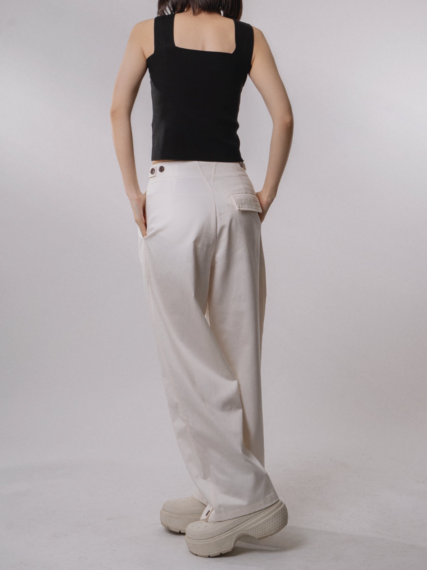 Tencel-Cotton Loose-Fit Trousers