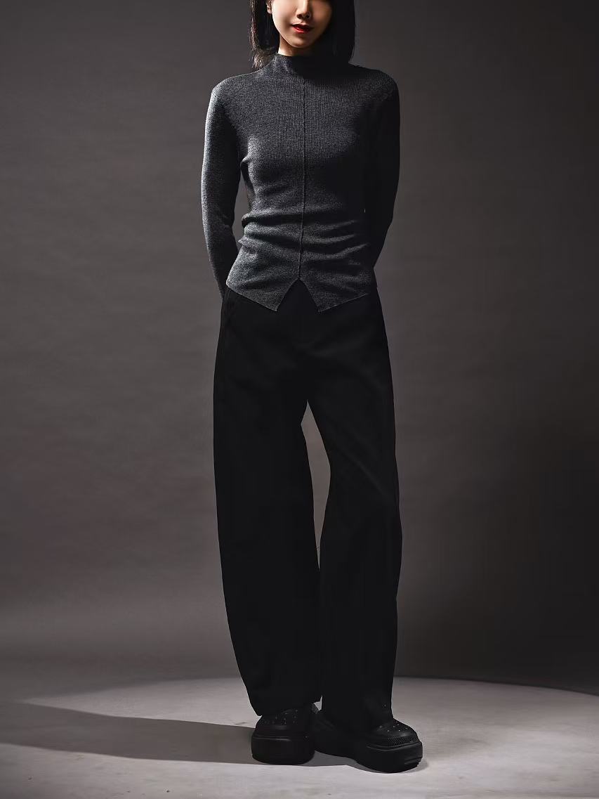 Early Spring Wool Top (Grey)