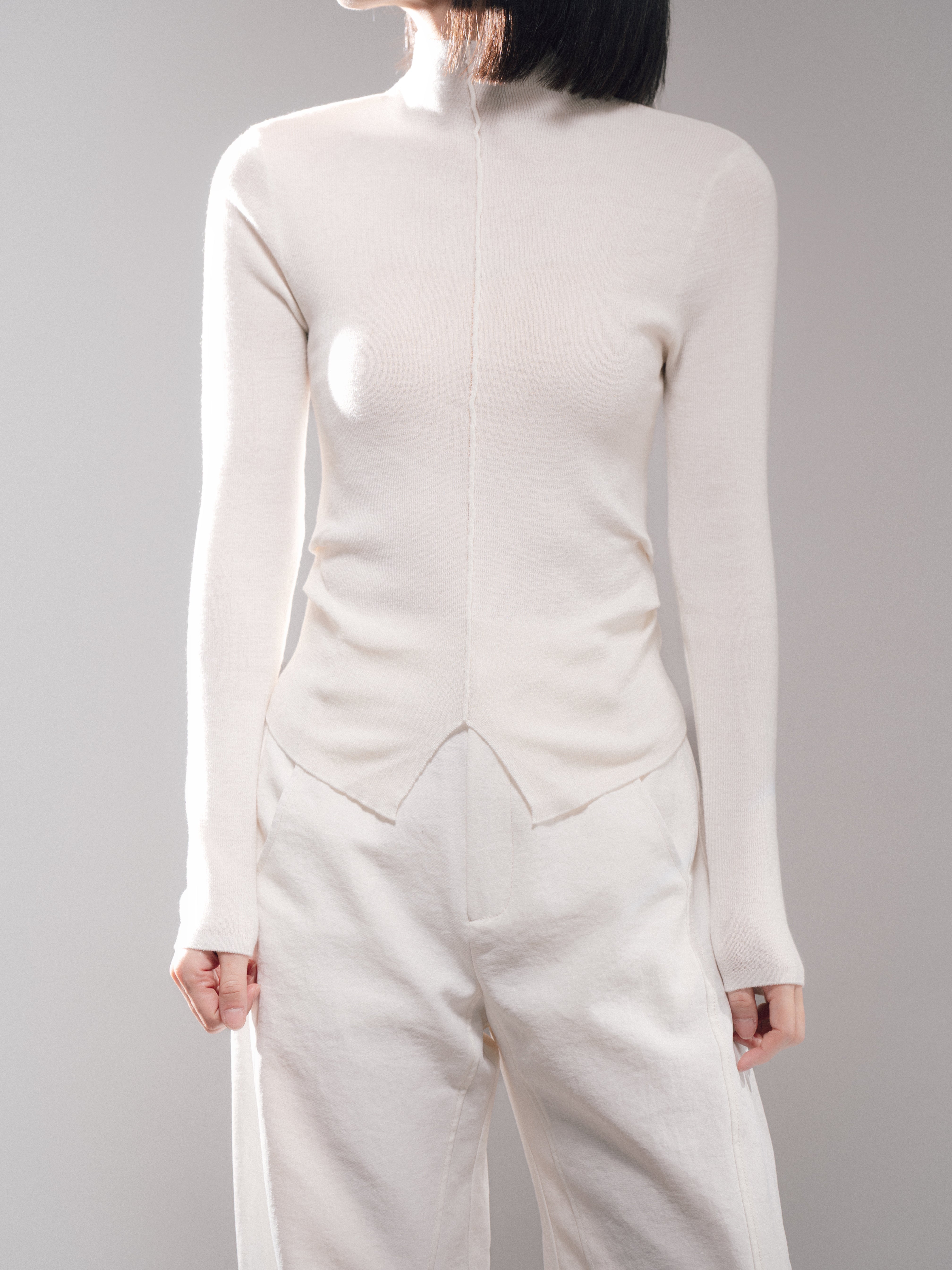 Early Spring Wool Top (White)