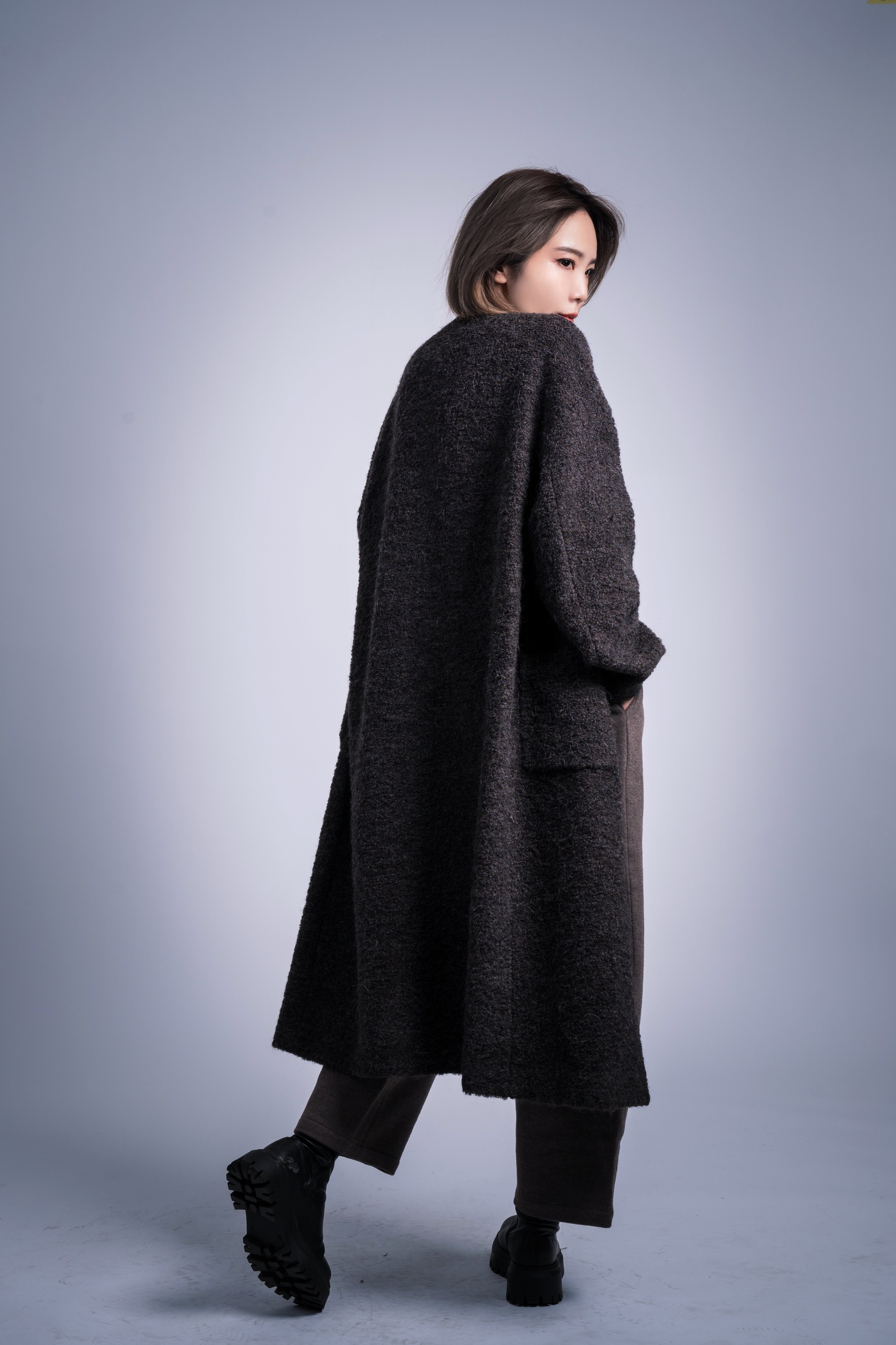 Sleek Charcoal Coat