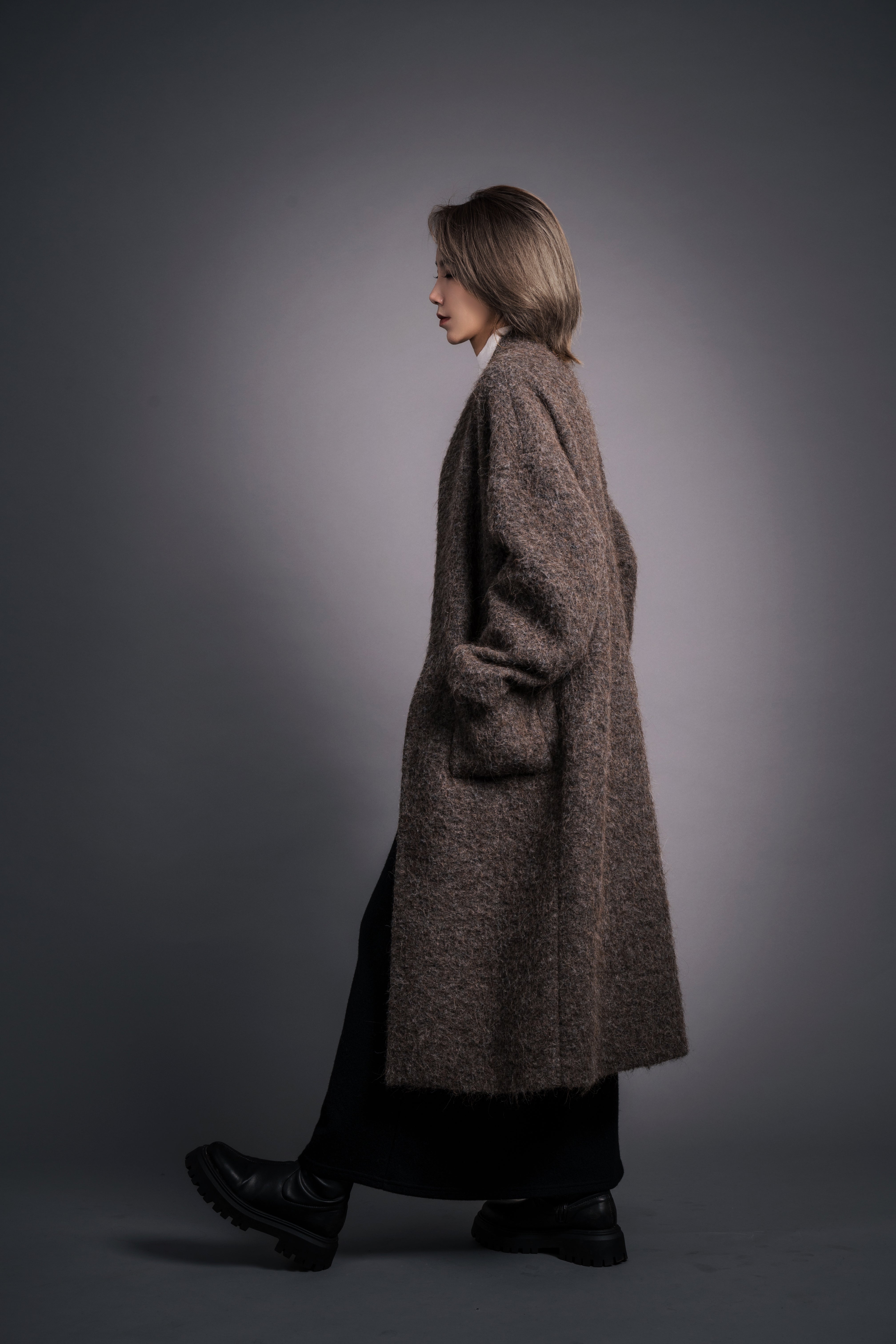 Mocha Grace Wool Coat