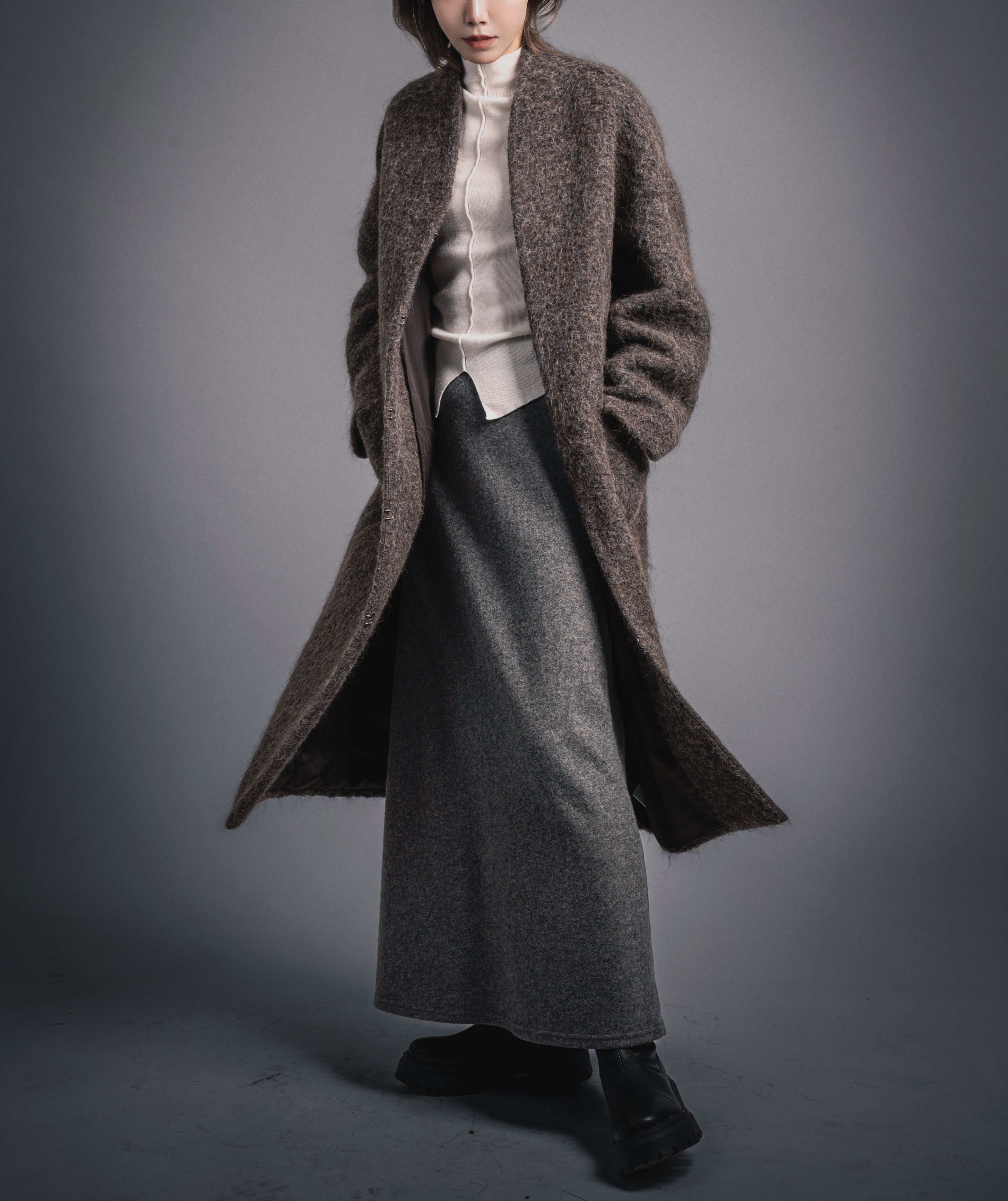 Mocha Grace Wool Coat