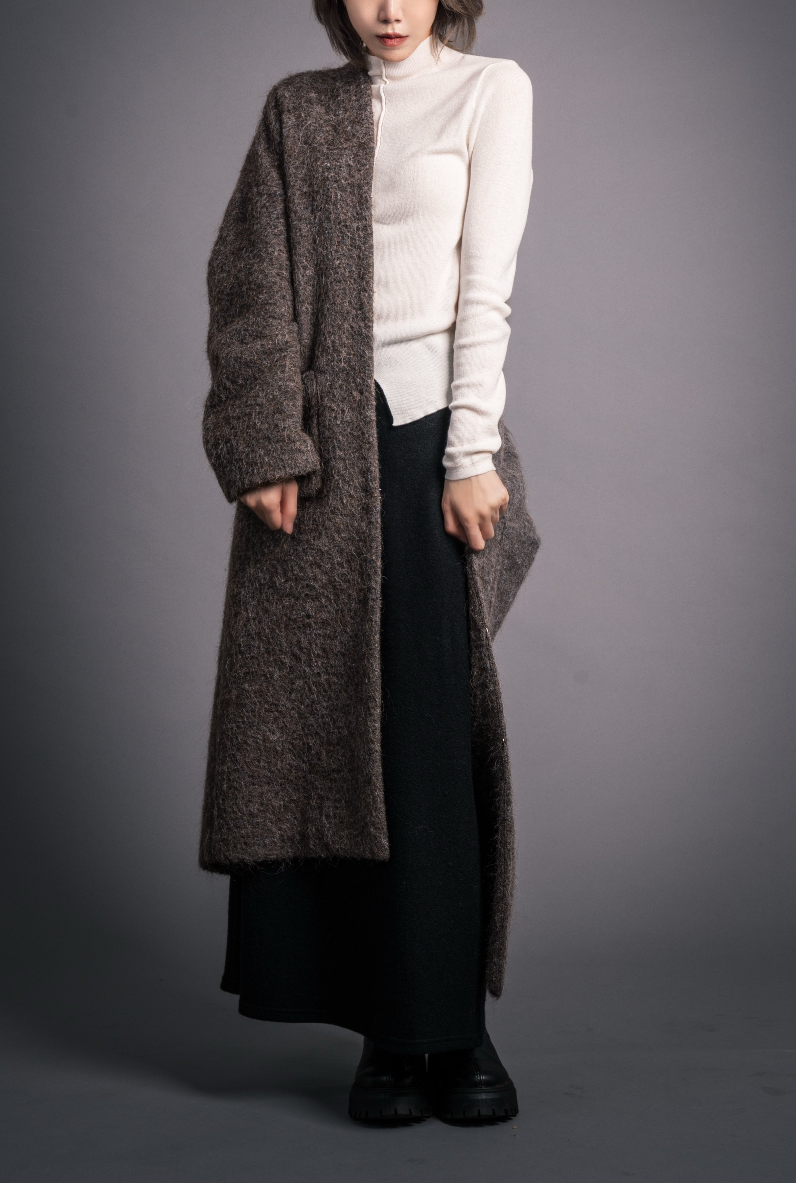 Mocha Grace Wool Coat