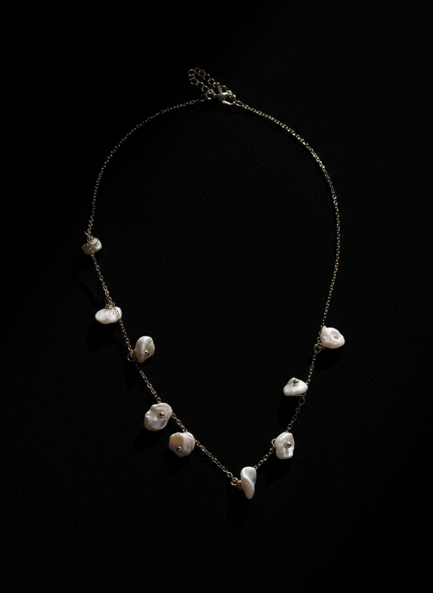 Petal Pearl Necklace