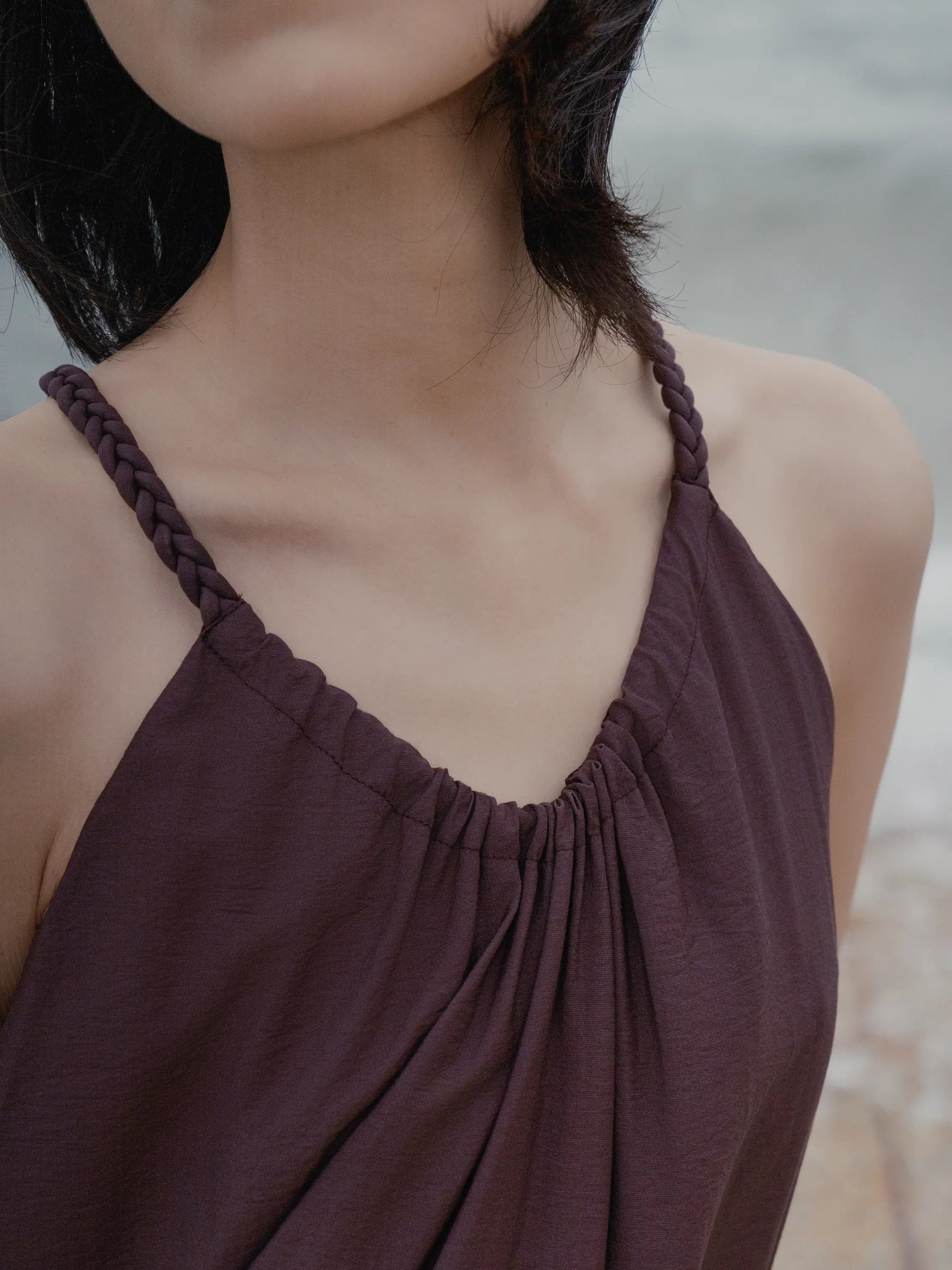 Braided Strap Maxi Dress